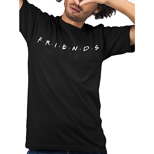 

Men's Unisex Tee T shirt Hot Stamping Graphic Prints Letter Plus Size Print Short Sleeve Casual Tops 100% Cotton Basic Designer Big and Tall Black