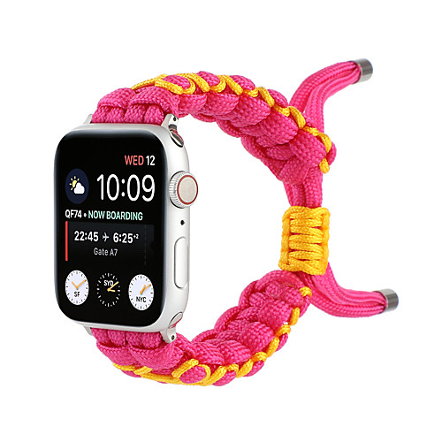 

Smart Watch Band for Apple iWatch 1 pcs Weave Bracelet Fabric Replacement Wrist Strap for Apple Watch Series SE / 6/5/4/3/2/1