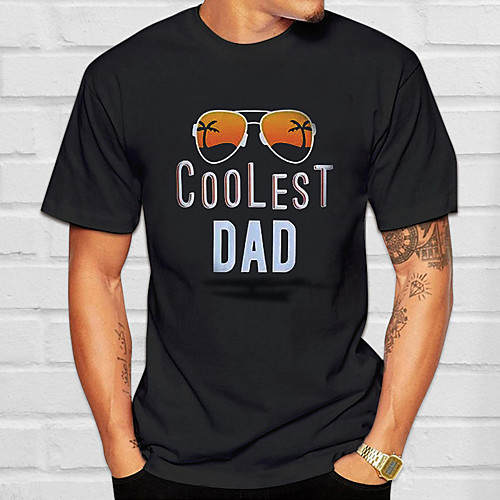 

Men's Unisex Tee T shirt Shirt Hot Stamping Text Graphic Prints Plus Size Print Short Sleeve Casual Tops 100% Cotton Basic Designer Big and Tall Round Neck Black / Summer
