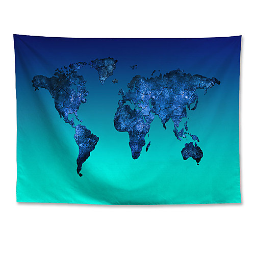 

Wall Tapestry Art Decor Blanket Curtain Hanging Home Bedroom Living Room Decoration Polyester World Map