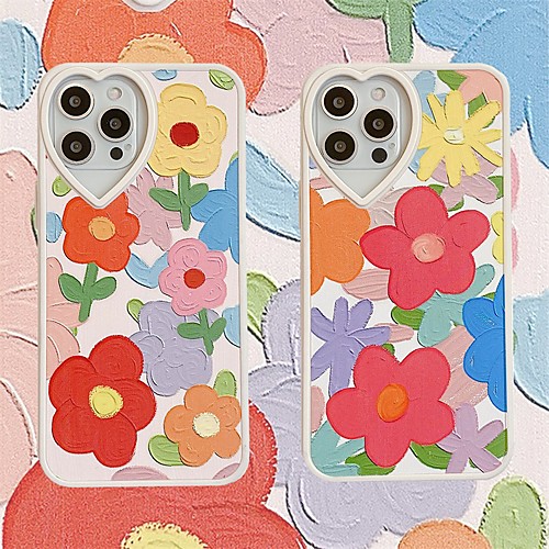 

Phone Case For Apple Back Cover iPhone 12 Pro Max 11 SE 2020 X XR XS Max 8 7 Shockproof Dustproof Flower TPU