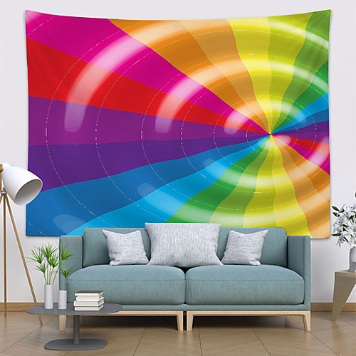

Rainbow Wall Tapestry Art Decor Blanket Curtain Hanging Home Bedroom Living Room Decoration Polyester