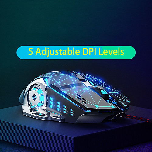 

british fick w20 metal wired mouse macro definition imitation mechanical gaming mouse dpi adjustable office home