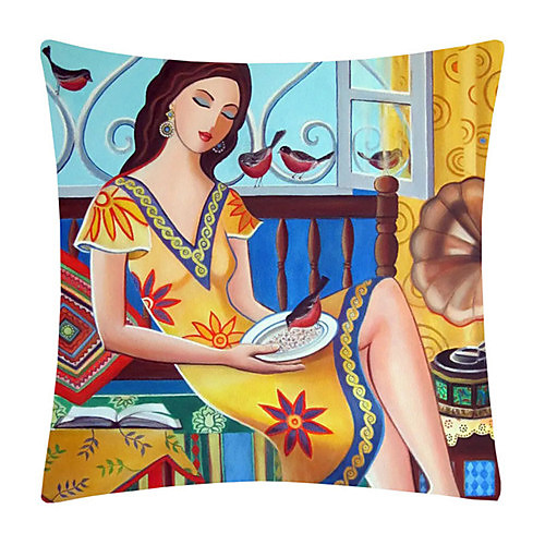 

Double Side Cushion Cover 1PC Soft Decorative Square Throw Pillow Cover Cushion Case Pillowcase for Sofa Bedroom Superior Quality Machine Washable