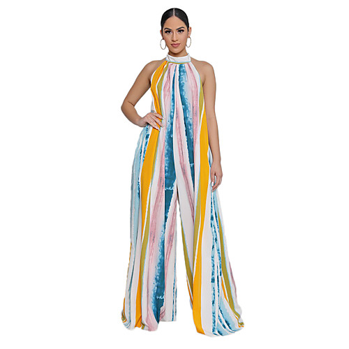 

Women's Casual 2021 Stripe Jumpsuit Pattern