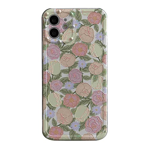 

Phone Case For Apple Back Cover iPhone 12 Pro Max 11 SE 2020 X XR XS Max 8 7 Shockproof Dustproof Tree Flower TPU