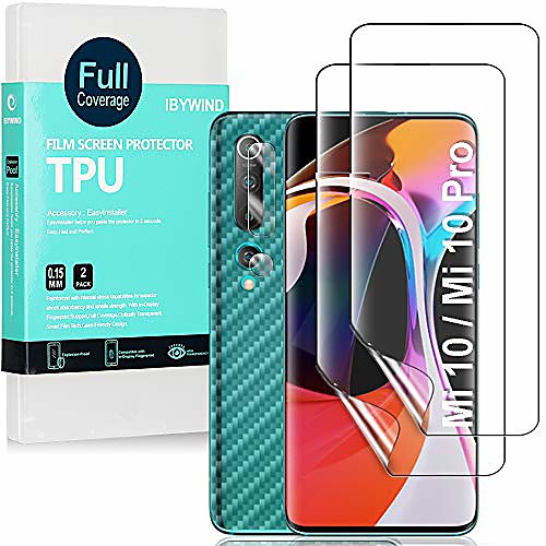 

Phone Screen Protector For Xiaomi Mi 11 Redmi Note 9T Poco X3 NFC Mi 10T Pro 5G Mi 10T 5G Hydrogel Film 4 pcs High Definition (HD) Ultra Thin Scratch Proof Front & Camera Lens Protector Phone