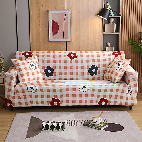 

2021 New Stylish Simplicity Print Sofa Cover Stretch Couch Slipcover Super Soft Fabric Retro Hot Sale Couch Cover