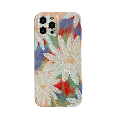 

Phone Case For Apple Back Cover iPhone 12 Pro Max 11 SE 2020 X XR XS Max 8 7 Shockproof Dustproof Flower TPU
