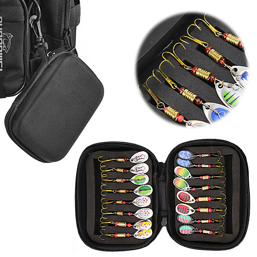

16 pcs Lure kit Fishing Lures Spinnerbaits Bass Trout Pike Freshwater and Saltwater