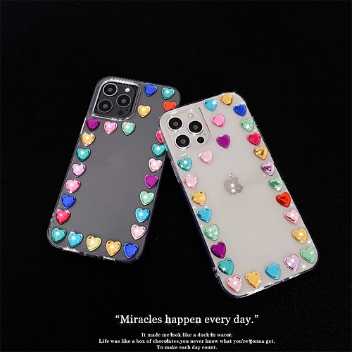 

Phone Case For Apple Back Cover iPhone 12 Pro Max 11 SE 2020 X XR XS Max 8 7 Shockproof Dustproof Graphic Transparent TPU