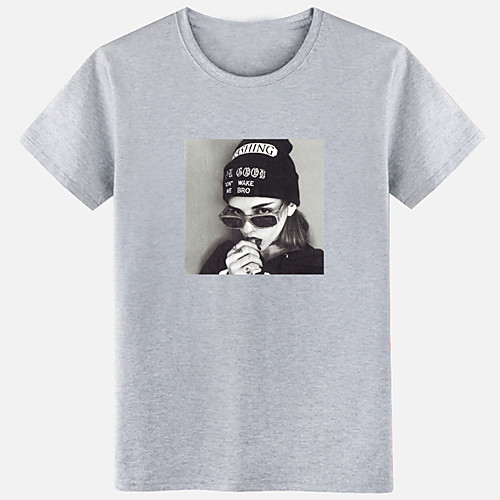 

Men's Unisex Tee T shirt Hot Stamping Graphic Prints Human Letter Plus Size Print Short Sleeve Casual Tops 100% Cotton Basic Designer Big and Tall White Black Wine