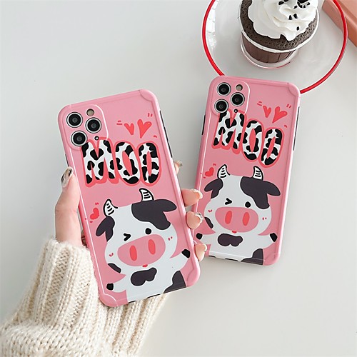 

Cows Pattern Phone Case For Apple iPhone 12 Pro Max 11 SE 2020 X XR XS Max 8 7 Shockproof Dustproof Cartoon Animal TPU Back Cover
