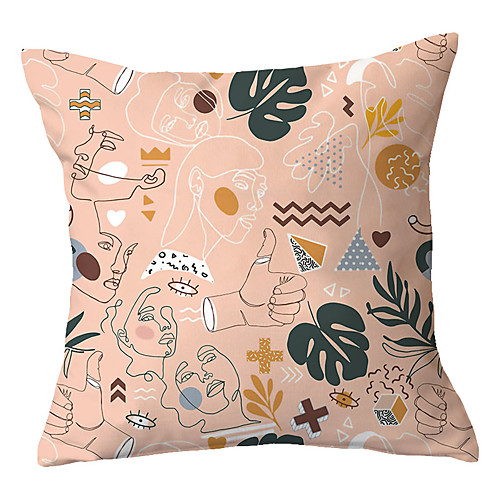 

Double Side Cushion Cover 1PC Soft Decorative Square Throw Pillow Cover Cushion Case Pillowcase for Sofa Bedroom Livingroom Outdoor Superior Quality Machine Washable Outdoor Cushion for Sofa Couch Bed Chair