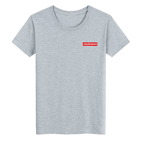 

Men's Unisex Tee T shirt Hot Stamping Graphic Prints Letter Plus Size Print Short Sleeve Casual Tops Cotton Basic Designer Big and Tall White Black Light gray