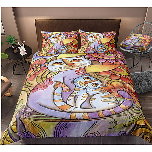 

Colorful Tie Dye Duvet Cover Set Boho Hippie Bedding Set Rainbow Tie Dyed Comforter Cover Queen 3 Pieces for Kids Teens Adults 1