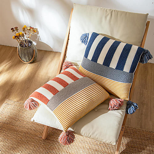 

Pillow Case Classic Cotton PillowCase Trend Return Style Cushion Cover Living Room Bedroom Sofa Cushion Cover Outdoor Cushion Patio Throw Pillow Covers for Garden Farmhouse Bench Couch