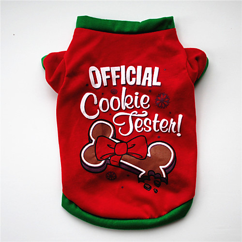 

Dog Cat Shirt / T-Shirt Christmas Costume Christmas Cute Sweet Christmas Casual / Daily Winter Dog Clothes Puppy Clothes Dog Outfits Warm Red / Green Costume for Girl and Boy Dog Cotton XS S M L