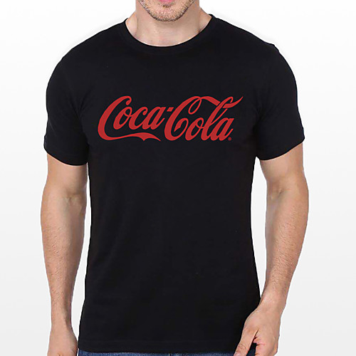 

Men's Unisex Tee T shirt Hot Stamping Graphic Prints Letter Plus Size Print Short Sleeve Casual Tops Cotton Basic Designer Big and Tall Black