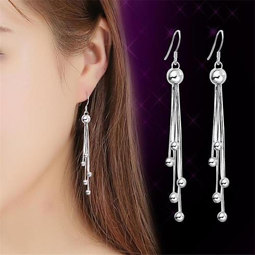 

Women's Hoop Earrings Classic Fashion Romantic Punk Trendy Cute Sweet Earrings Jewelry Silver For Street Gift Date Birthday Festival 1 Pair