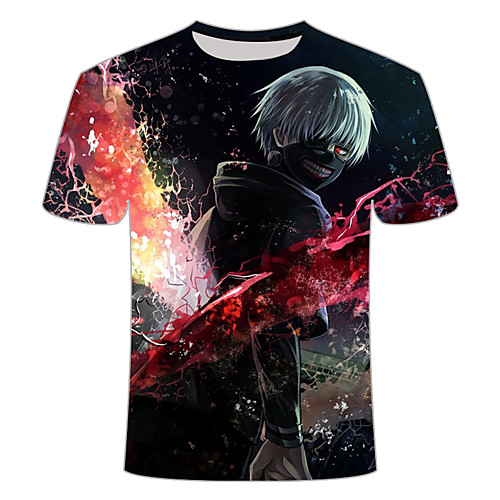 

Inspired by Tokyo Ghoul Cosplay Cosplay Costume T-shirt Polyester / Cotton Blend Print 3D T-shirt For Women's / Men's