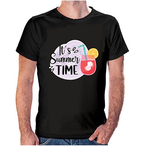 

Men's Unisex Tee T shirt Hot Stamping Graphic Prints Letter Plus Size Print Short Sleeve Casual Tops Cotton Basic Fashion Designer Big and Tall Wine White Black