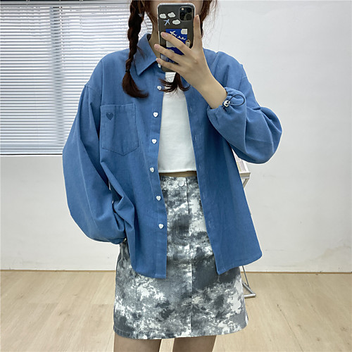 

Women's Coat Daily Wear Spring Summer Long Coat Regular Fit Casual / Daily Jacket Solid Color Others Cream rice Sea salt blue / Cotton