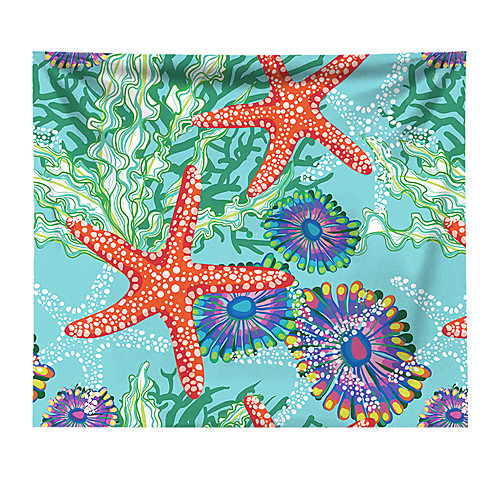 

Wall Tapestry Art Decor Blanket Curtain Picnic Tablecloth Hanging Home Bedroom Living Room Dorm Decoration Ocean Star