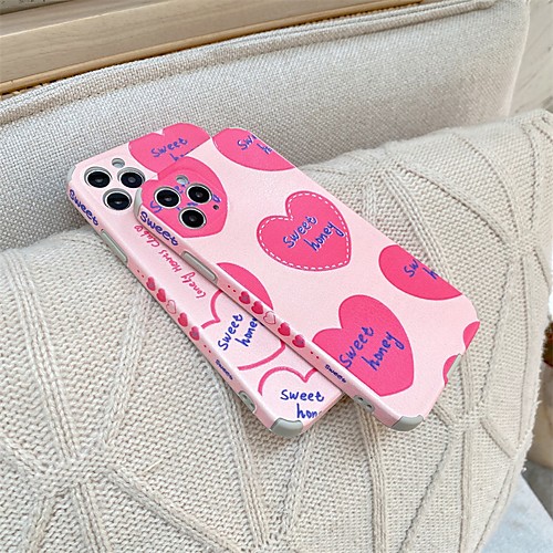 

Phone Case For Apple Back Cover iPhone 12 Pro Max 11 SE 2020 X XR XS Max 8 7 Shockproof Dustproof Heart TPU
