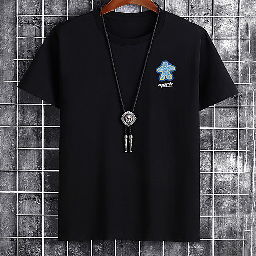 

Men's Unisex Tee T shirt Hot Stamping Graphic Prints Gingerbread Men Plus Size Print Short Sleeve Casual Tops Cotton Basic Fashion Designer Big and Tall White Black Khaki