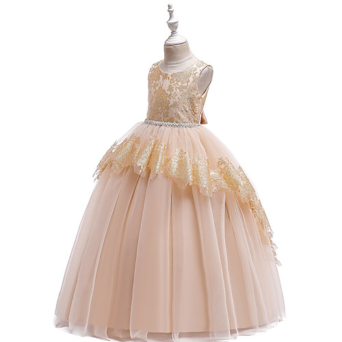 

Princess Costume Girls' Movie Cosplay Wedding Christmas Purple Red Pink Dress Christmas Halloween Children's Day Polyester / Cotton