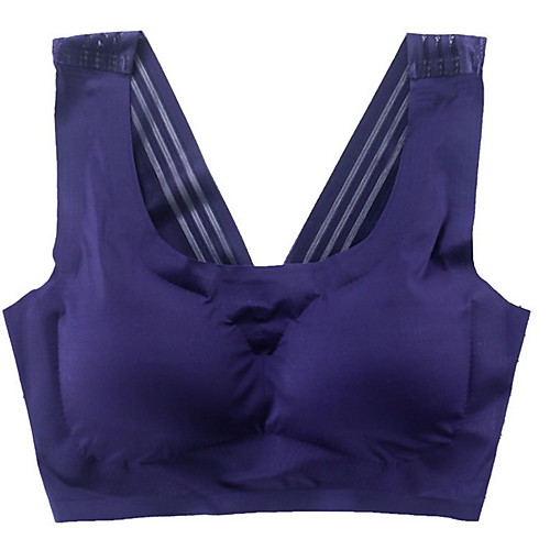 

Women's Bras & Bralettes Wireless Full Coverage Solid Color Sexy Gray