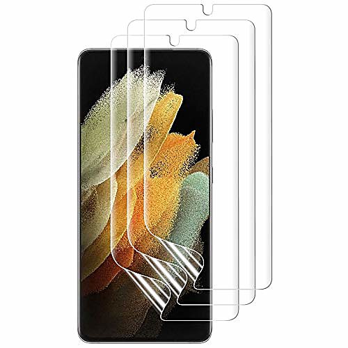 

Phone Screen Protector For SAMSUNG S21 S21 Plus S21 Ultra S20 S20 Plus Hydrogel Film 3 pcs High Definition (HD) Ultra Thin Scratch Proof Front Screen Protector Phone Accessory