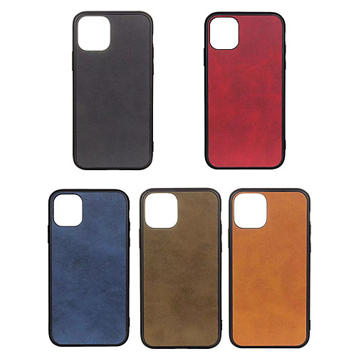 

Phone Case For Apple Back Cover iPhone 12 Pro Max 11 SE 2020 X XR XS Max Shockproof Dustproof Solid Colored PU Leather