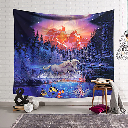 

Wall Tapestry Art Decor Blanket Curtain Hanging Home Bedroom Living Room Decoration Polyester