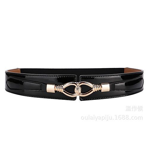 

women's leather belts, women's elastic elastic buttons, and dress coats, girdle, women's fashion, versatile, wide belts