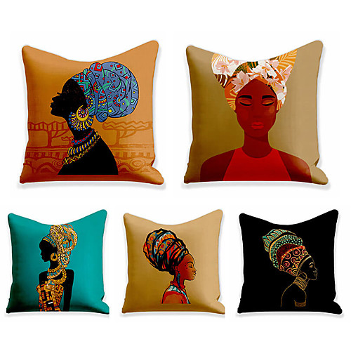 

Double Side Cushion Cover 5PC Soft Decorative Square Throw Pillow Cover Cushion Case Pillowcase for Sofa Bedroom Superior Quality Machine Washable