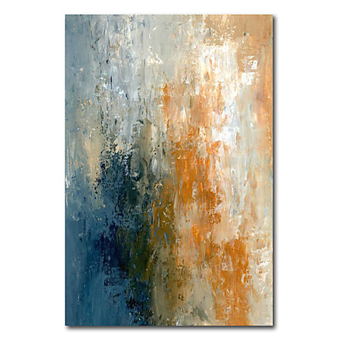 

Oil Painting Hand Painted Vertical Panoramic Abstract Landscape Modern Rolled Canvas (No Frame)