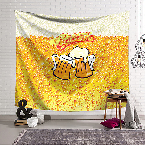 

Wall Tapestry Art Decor Blanket Curtain Hanging Home Bedroom Living Room Decoration Polyester Beer