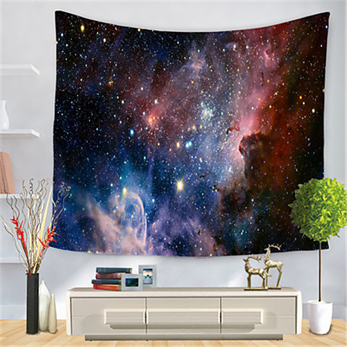 

Wall Tapestry Art Decor Blanket Curtain Hanging Home Bedroom Living Room Decoration Polyester Landscape Stars