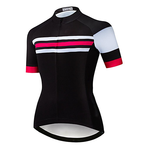 

21Grams Women's Short Sleeve Cycling Jersey Summer Spandex Polyester Black Bike Jersey Top Mountain Bike MTB Road Bike Cycling Quick Dry Moisture Wicking Breathable Sports Clothing Apparel / Stretchy