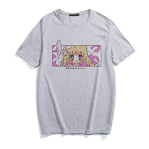 

Inspired by Sweet Girls Cosplay Cosplay Costume T-shirt Polyester / Cotton Blend Print Harajuku Graphic Kawaii T-shirt For Women's / Men's