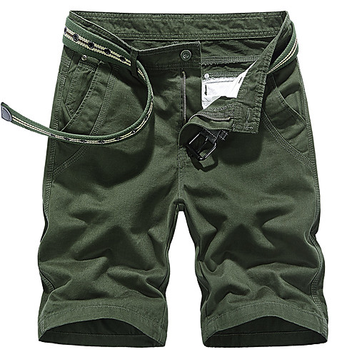 

Men's Cargo Shorts Athletic Cycling Quick Dry Moisture Wicking Lightweight Breathable Soft Outdoor Sports Casual Daily Shorts Tactical Cargo Pants Simple Solid Color Knee Length Classic Sporty Zipper