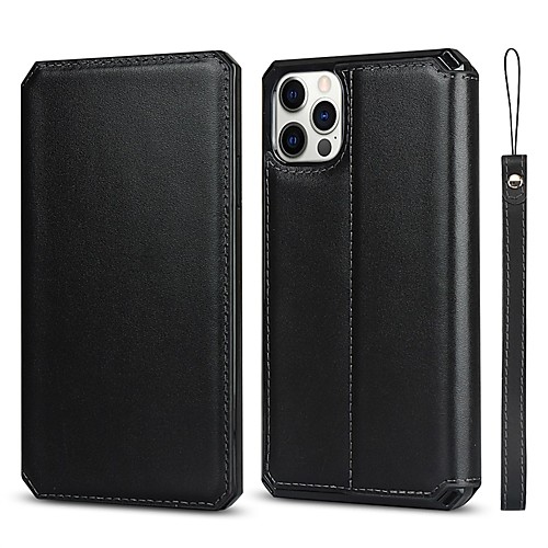 

PU Leather Wallet Phone Case for Apple iPhone 12 Pro Max 11 SE 2020 X XR XS Max 8 7 Magnetic Flip Folio Full Body Protective Shockproof Cover with Card Holder