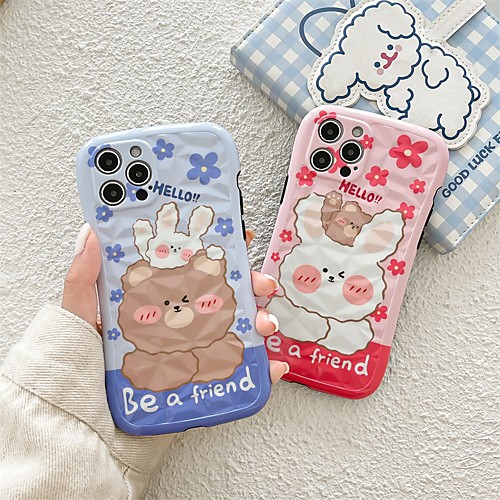 

Phone Case For Apple Back Cover iPhone 12 Pro Max 11 SE 2020 X XR XS Max 8 7 Shockproof Dustproof Cartoon Animal TPU