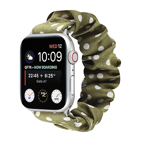 

Smart Watch Band for Apple iWatch 1 pcs Printed Bracelet Elastic band Flannel Replacement Wrist Strap for Apple Watch Series SE / 6/5/4/3/2/1