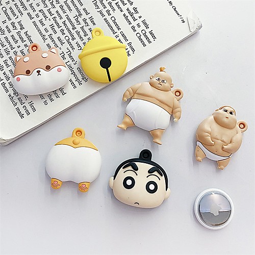 

Lovely Cartoon Pattern Protective Case For Airtags Key Finder Cover Anti-lost Anti-Scratch Protective Sleeve Soft Skin Cover For Apple Airtags Locator Tracker Accessories