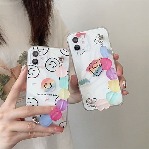 

Phone Case For Apple Back Cover iPhone 12 Pro Max 11 SE 2020 X XR XS Max 8 7 Shockproof Dustproof Transparent Graphic Flower TPU