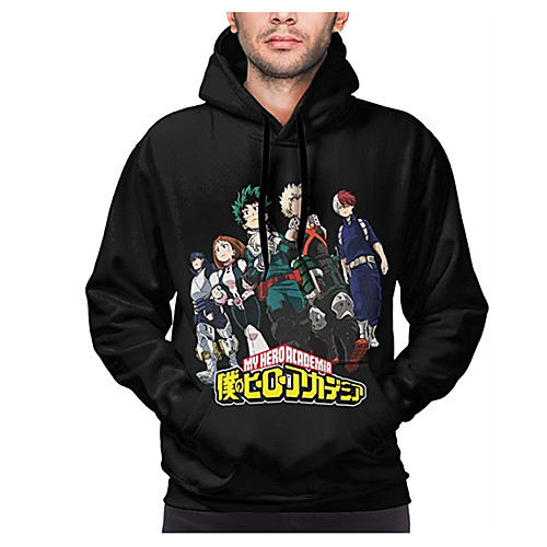 

Inspired by My Hero Academia / Boku No Hero Midoriya Izuku Cosplay Costume Hoodie Terylene 3D Printing Harajuku Graphic Hoodie For Women's / Men's