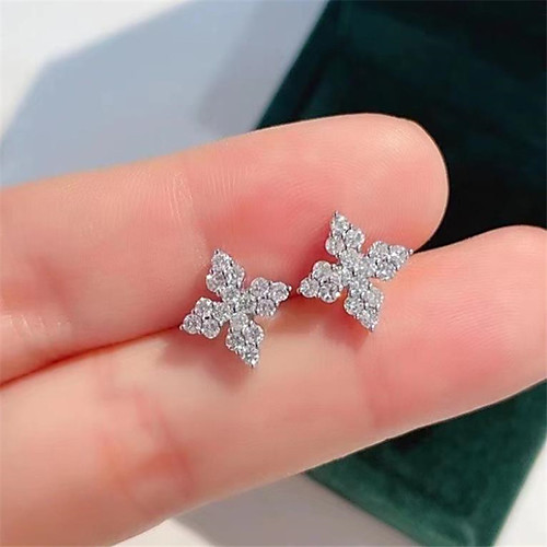 

Women's Stud Earrings Earrings Classic Fashion Romantic Punk Trendy Cute Sweet Earrings Jewelry Silver For Street Gift Date Birthday Festival 1 Pair